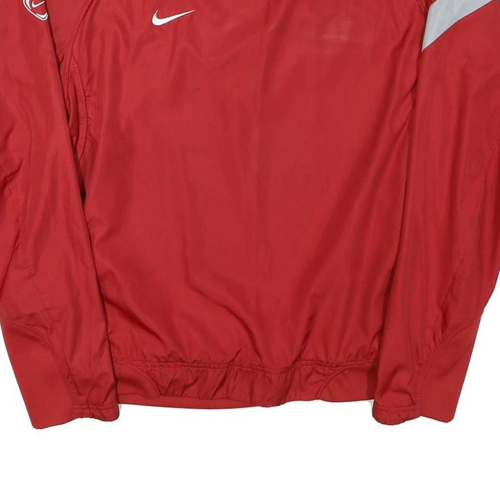 NIKE Mens Red Crew Neck M Sports Casual Sweatshirt Training Top