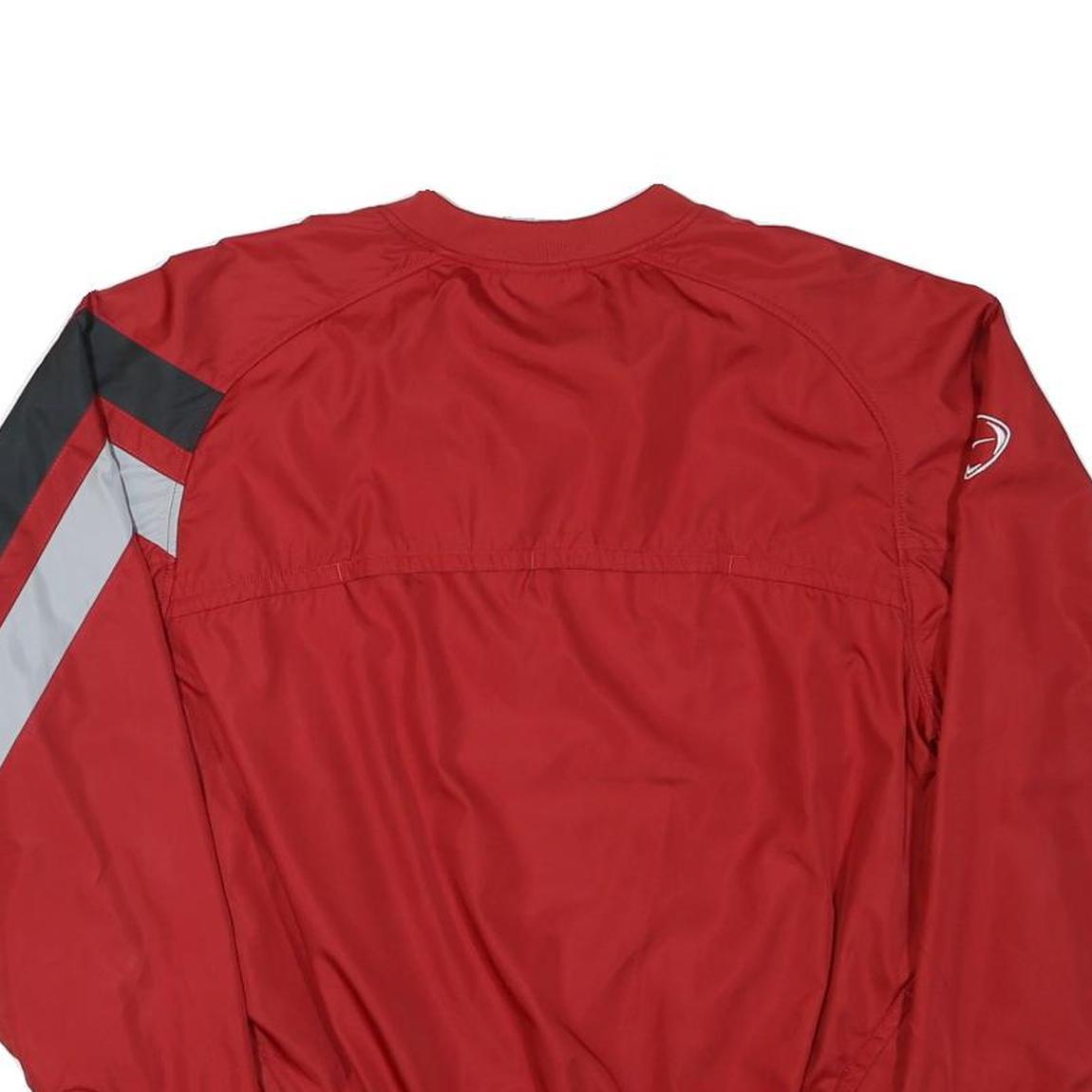 NIKE Mens Red Crew Neck M Sports Casual Sweatshirt Training Top