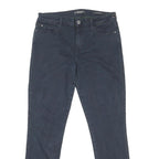 GUESS Womens Slim Black Denim Slim Jeans W32 L28 Classic Cotton Blend Zip