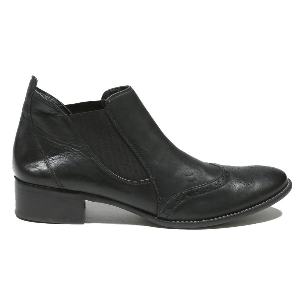PAUL GREEN Womens Chelsea Boots Black Leather UK 7.5 Stylish Comfortable
