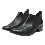 PAUL GREEN Womens Chelsea Boots Black Leather UK 7.5 Stylish Comfortable