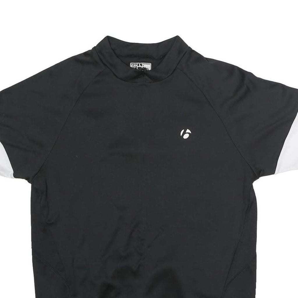 BONTRAGER Mens Black & White Modern T-Shirt L Short Sleeve Crew Neck Cycling