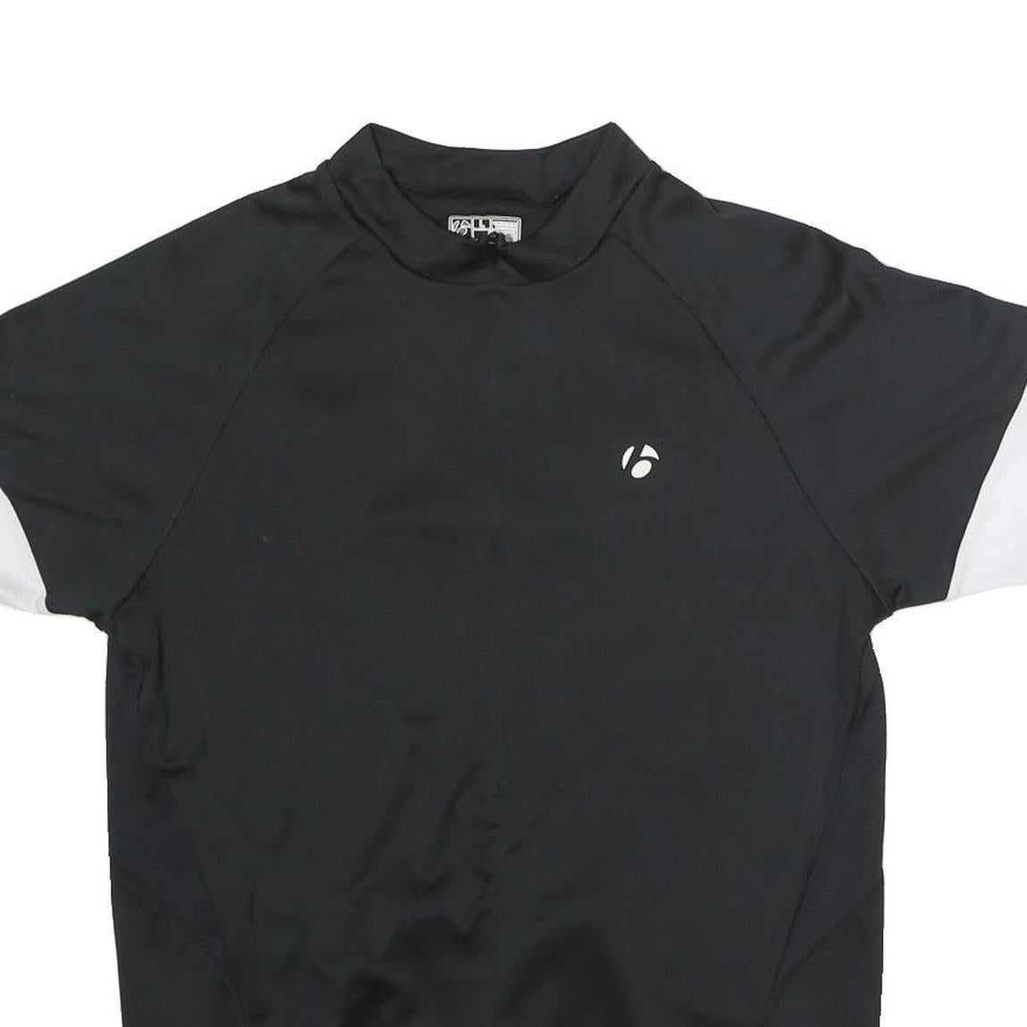 BONTRAGER Mens Black & White Modern T-Shirt L Short Sleeve Crew Neck Cycling