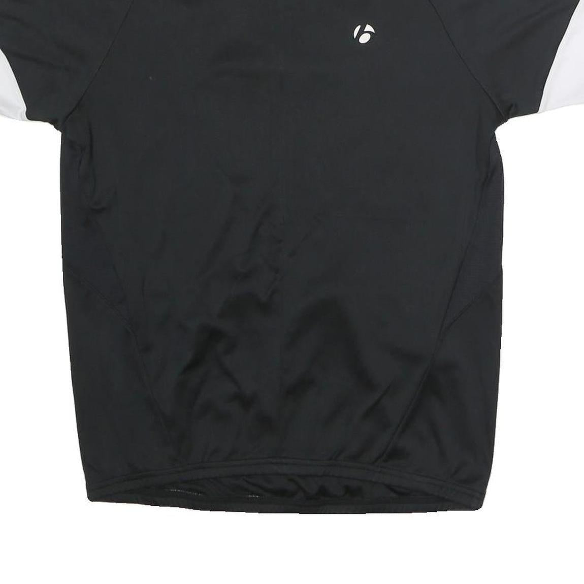 BONTRAGER Mens Black & White Modern T-Shirt L Short Sleeve Crew Neck Cycling