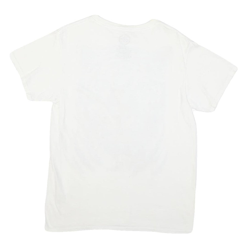 DOM Womens White Tiger Graphic Print T-Shirt M Short Sleeve Round Neck