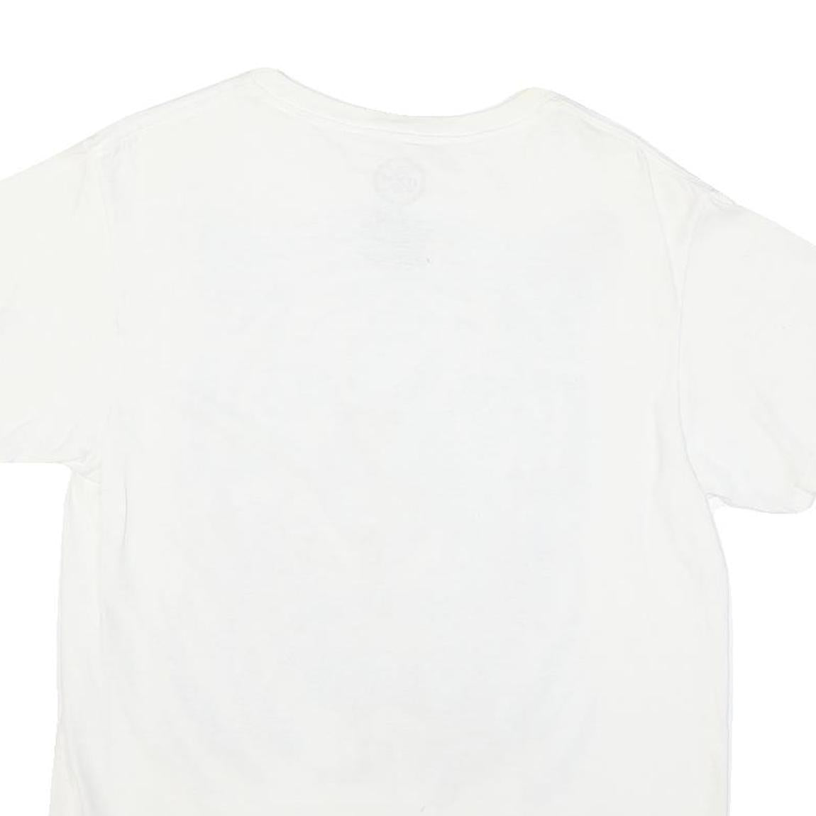 DOM Womens White Tiger Graphic Print T-Shirt M Short Sleeve Round Neck