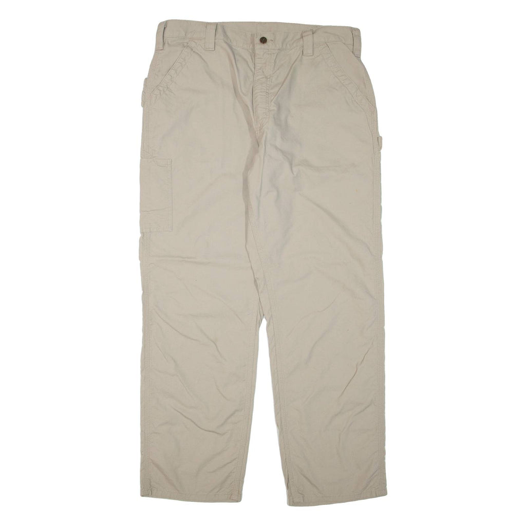 CARHARTT Mens Trousers Beige Regular Straight W38 L32