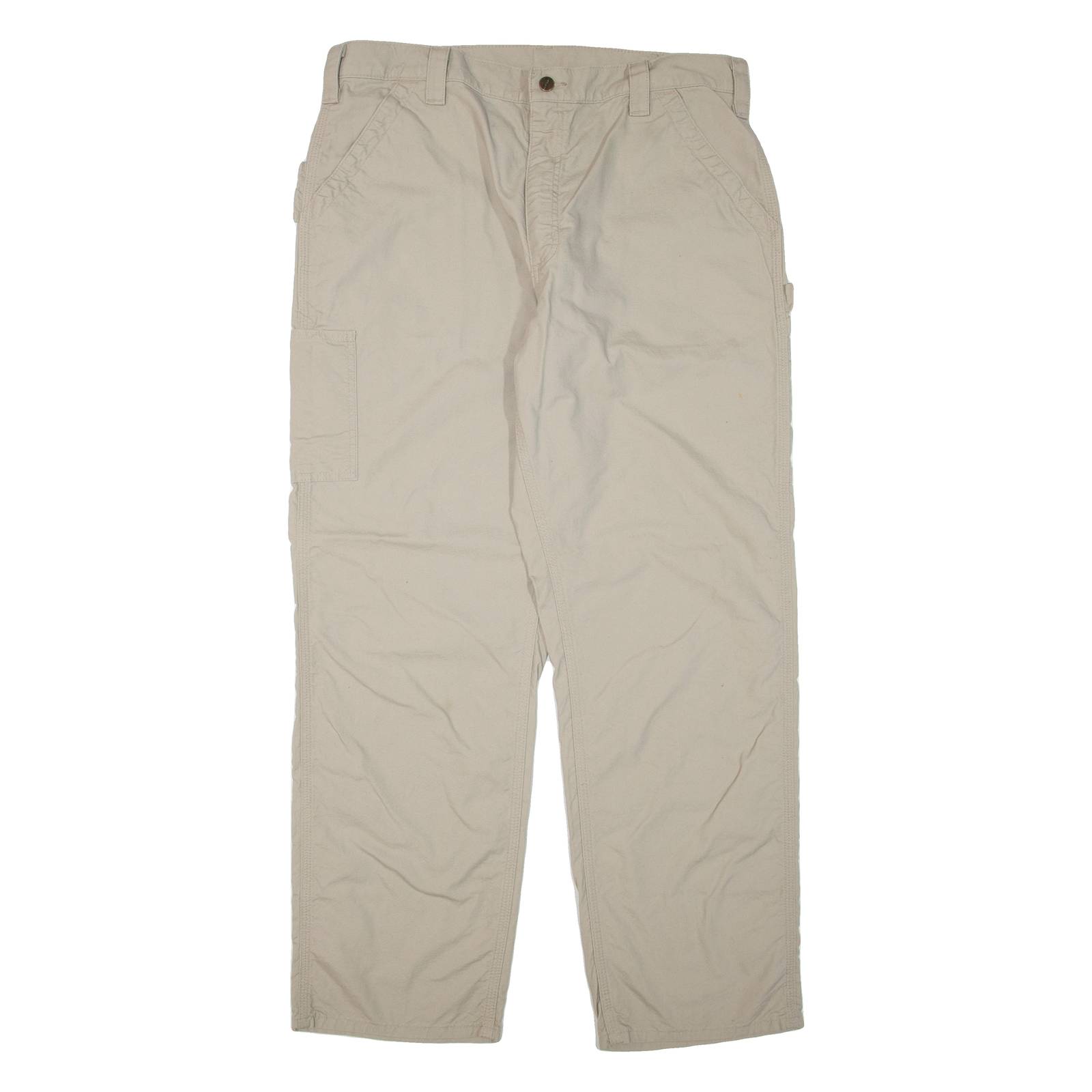 CARHARTT Mens Trousers Beige Regular Straight W38 L32