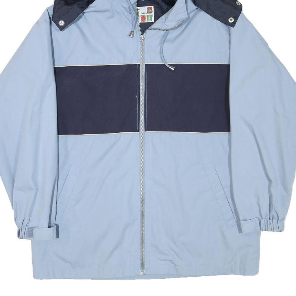 COLLECTION WOODPECKER Mens Blue & Navy Zip Jacket L Polyester Blend Casual