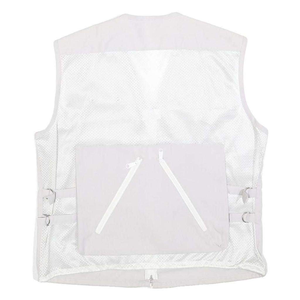 PICTURE CITY Mens Light Grey Cotton Blend Workwear Jacket L Woven Plain Utility