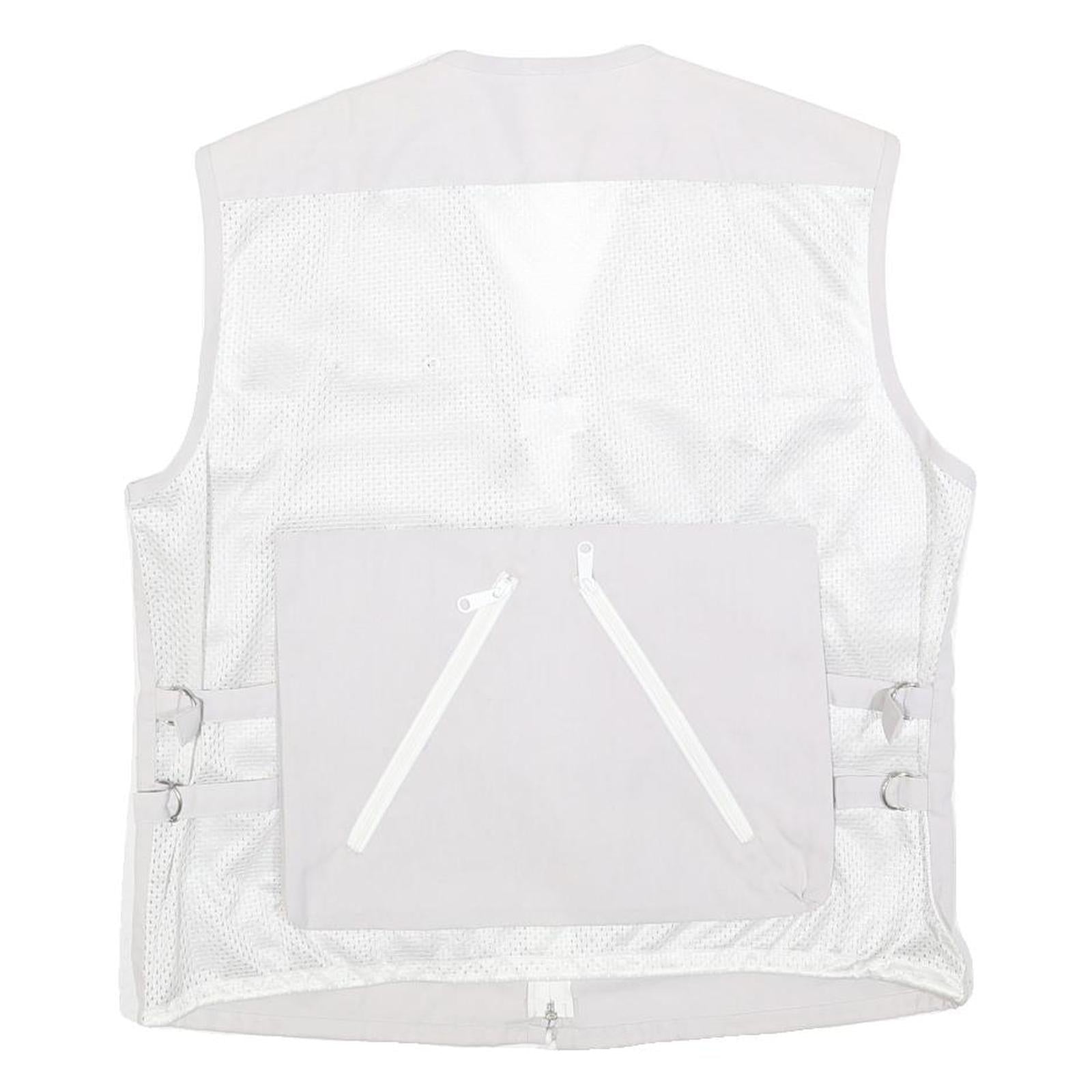 PICTURE CITY Mens Light Grey Cotton Blend Workwear Jacket L Woven Plain Utility