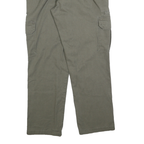 DICKIES Mens Regular Fit Cotton Blend Green Cargo Trousers W33 L30 Workwear