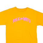 PULL & BEAR Rick And Morty Mens T-Shirt Orange Crew Neck S
