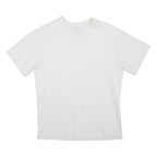 REISS Mens White T-Shirt S Short Sleeve Crew Neck Plain Cotton Blend Casual
