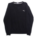 PUMA Mens Sweatshirt Black Crew Neck S