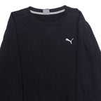 PUMA Mens Sweatshirt Black Crew Neck S