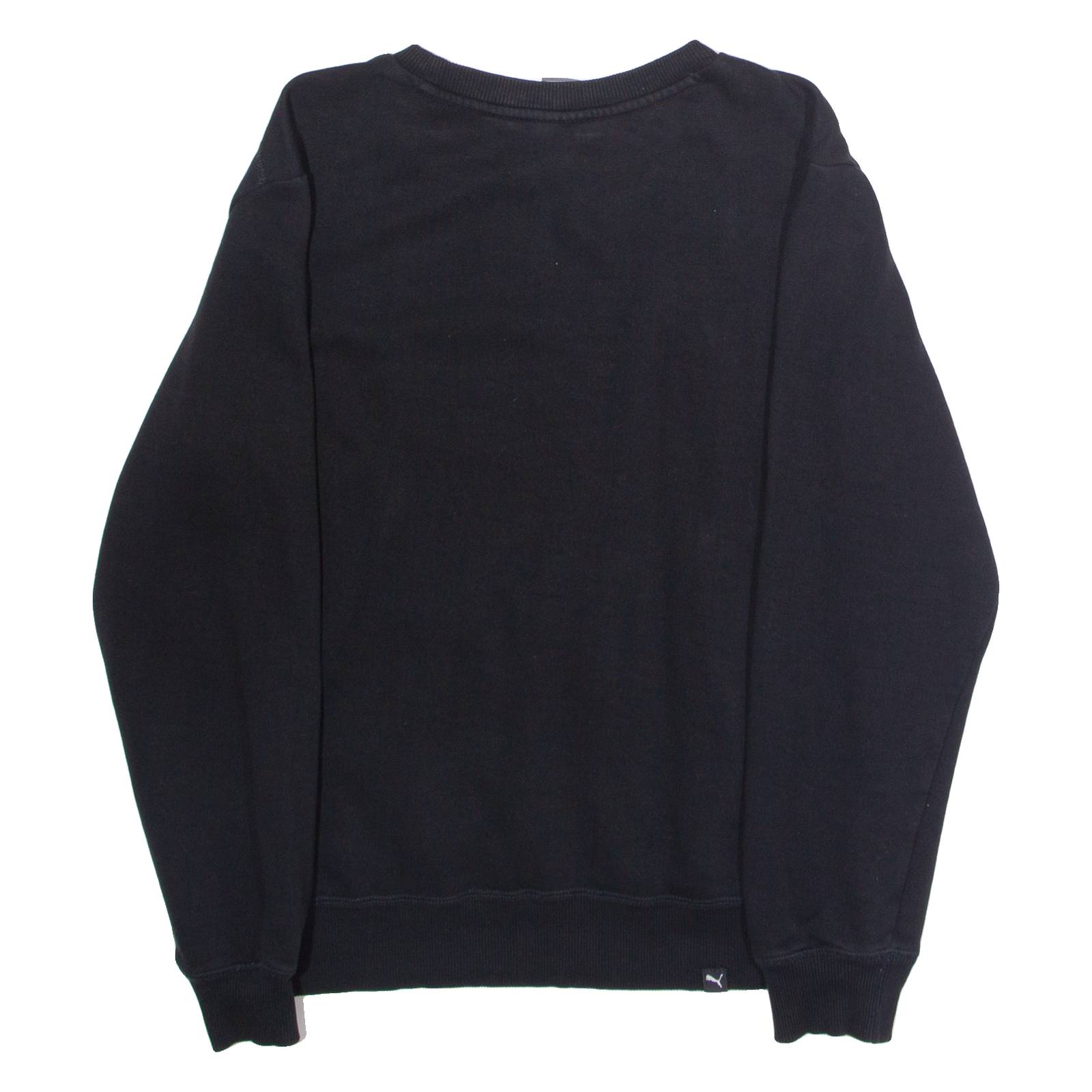 PUMA Mens Sweatshirt Black Crew Neck S