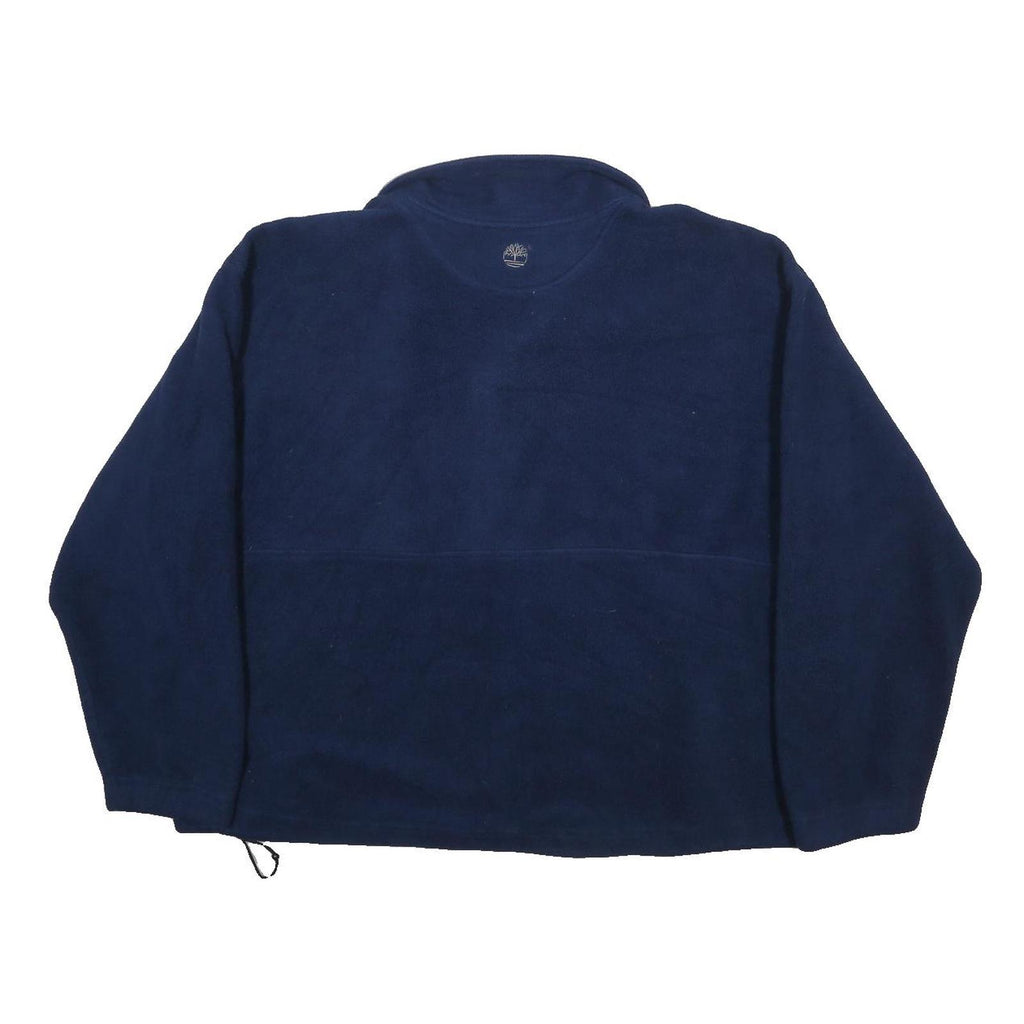 TIMBERLAND Mens Blue Navy Plain Polyester Pullover Jumper 2XL Casual Outdoor