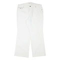 TOMMY HILFIGER Womens Relaxed White Cotton Blend Jeans W38 L31 Zip Pocket