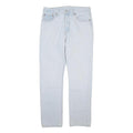 LEVI'S 501 Mens Jeans Blue Regular Straight Denim Light W32 L42 Classic Button