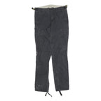 DICKIES Womens Slim Black Cotton Blend Slim Cargo Trousers W26 L32 Workwear