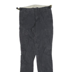 DICKIES Womens Slim Black Cotton Blend Slim Cargo Trousers W26 L32 Workwear