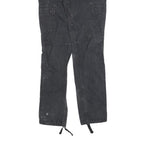 DICKIES Womens Slim Black Cotton Blend Slim Cargo Trousers W26 L32 Workwear