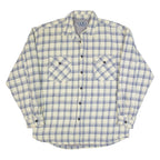 YES OR NO Mens Lumberjack Jacket Cream 90s Check XL