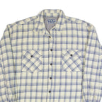 YES OR NO Mens Lumberjack Jacket Cream 90s Check XL