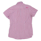 JACK WOLFSKIN Womens Pink & White Check Summer Shirt UK 10 Lightweight Outdoor