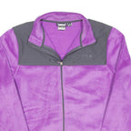 FILA Womens Purple & Grey Fleece Zip Jacket XL Polyester Blend Comfortable