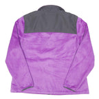 FILA Womens Purple & Grey Fleece Zip Jacket XL Polyester Blend Comfortable