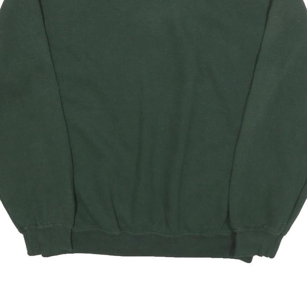 ACDC Womens Green Cotton Blend Crew Neck Sweatshirt M Animal Print Graphic