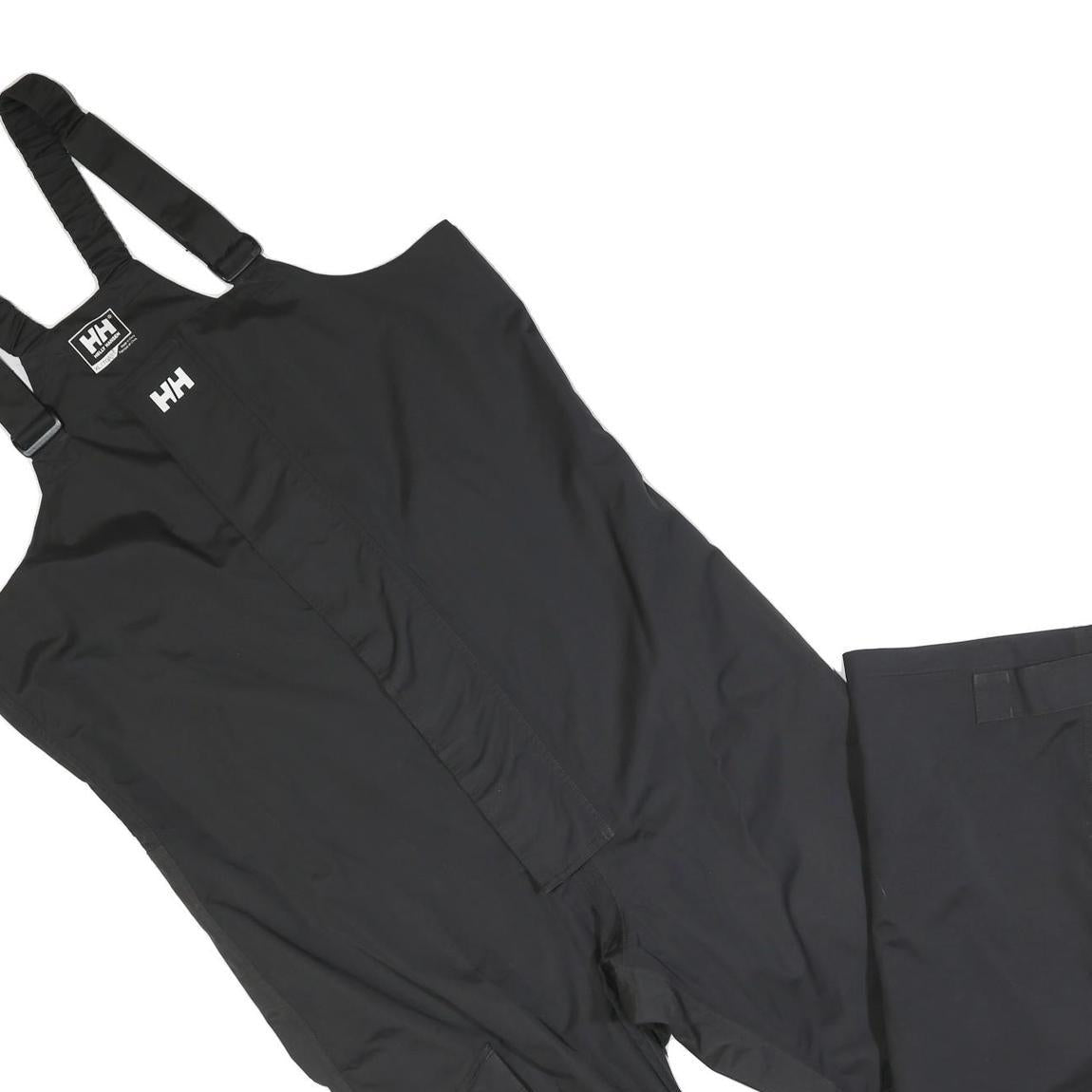 HELLY HANSEN Mens Black Dungarees Regular Polyester Blend XL W44 L32 Outdoor