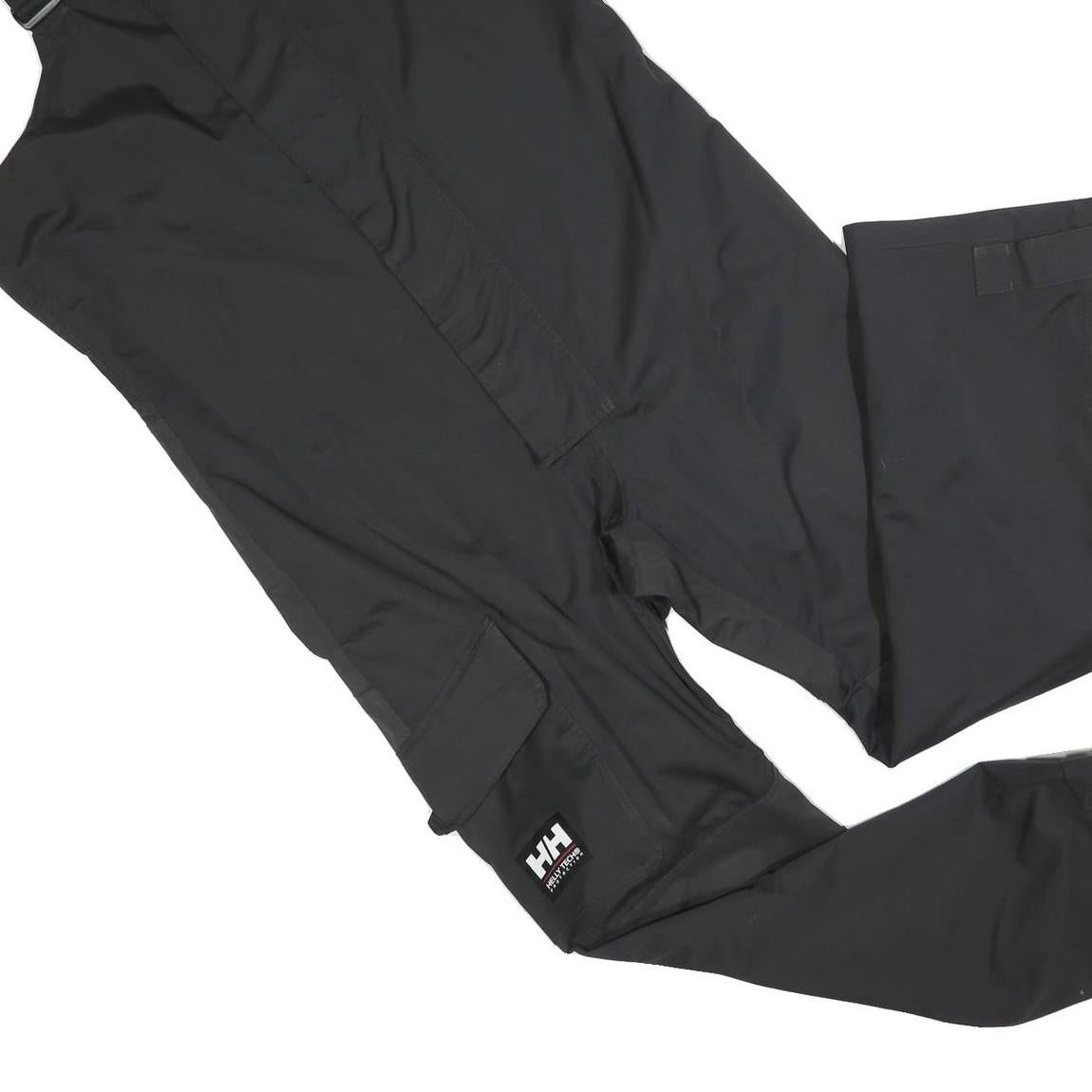 HELLY HANSEN Mens Black Dungarees Regular Polyester Blend XL W44 L32 Outdoor