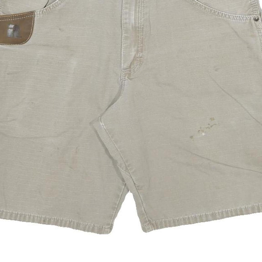 WRANGLER Mens Shorts Beige Casual L W32 Cotton Blend Utility Workwear Relaxed