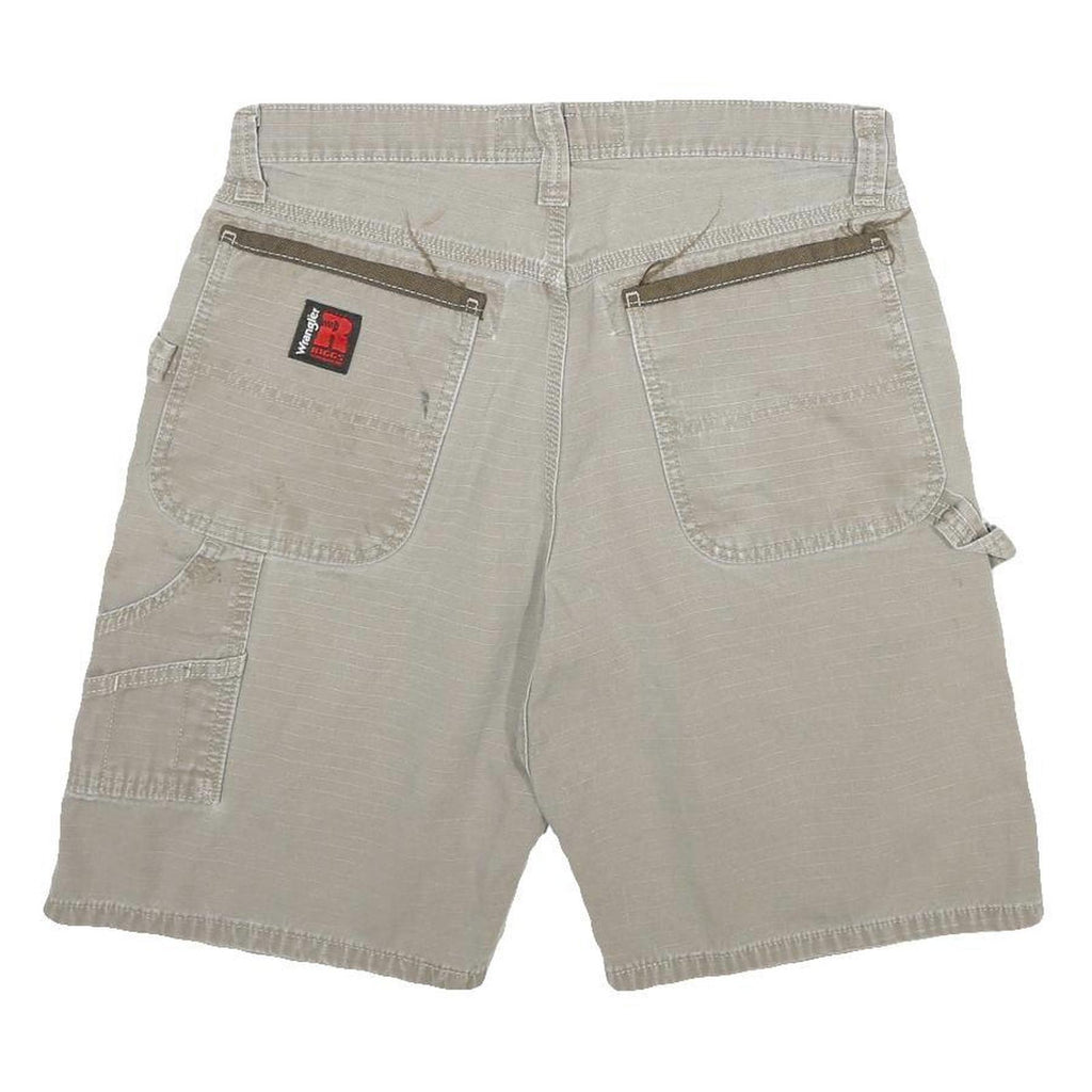 WRANGLER Mens Shorts Beige Casual L W32 Cotton Blend Utility Workwear Relaxed