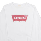 LEVI'S Mens Sweatshirt White Crew Neck M