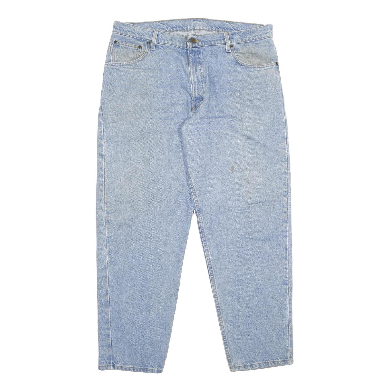 CARHARTT Mens Jeans Blue Relaxed Straight Denim Light W38 L30 Classic Workwear