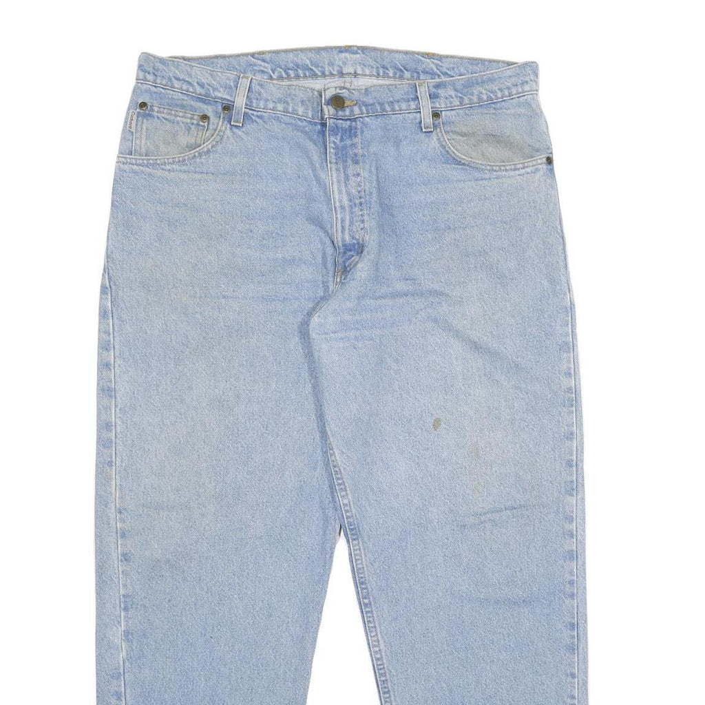 CARHARTT Mens Jeans Blue Relaxed Straight Denim Light W38 L30 Classic Workwear