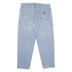 CARHARTT Mens Jeans Blue Relaxed Straight Denim Light W38 L30 Classic Workwear