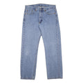 LEVI'S 505 Mens Jeans Blue Regular Straight Denim Medium W32 L30 Classic Fit