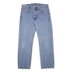 LEVI'S 505 Mens Jeans Blue Regular Straight Denim Medium W32 L30 Classic Fit