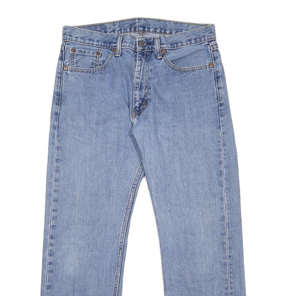 LEVI'S 505 Mens Jeans Blue Regular Straight Denim Medium W32 L30 Classic Fit