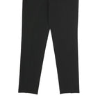 PRADA Womens Black Regular Fit Straight Leg Trousers W28 L29 Classic Tailored
