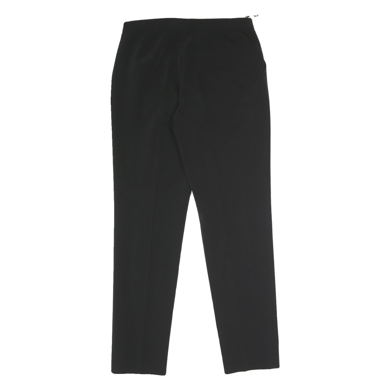 PRADA Womens Black Regular Fit Straight Leg Trousers W28 L29 Classic Tailored