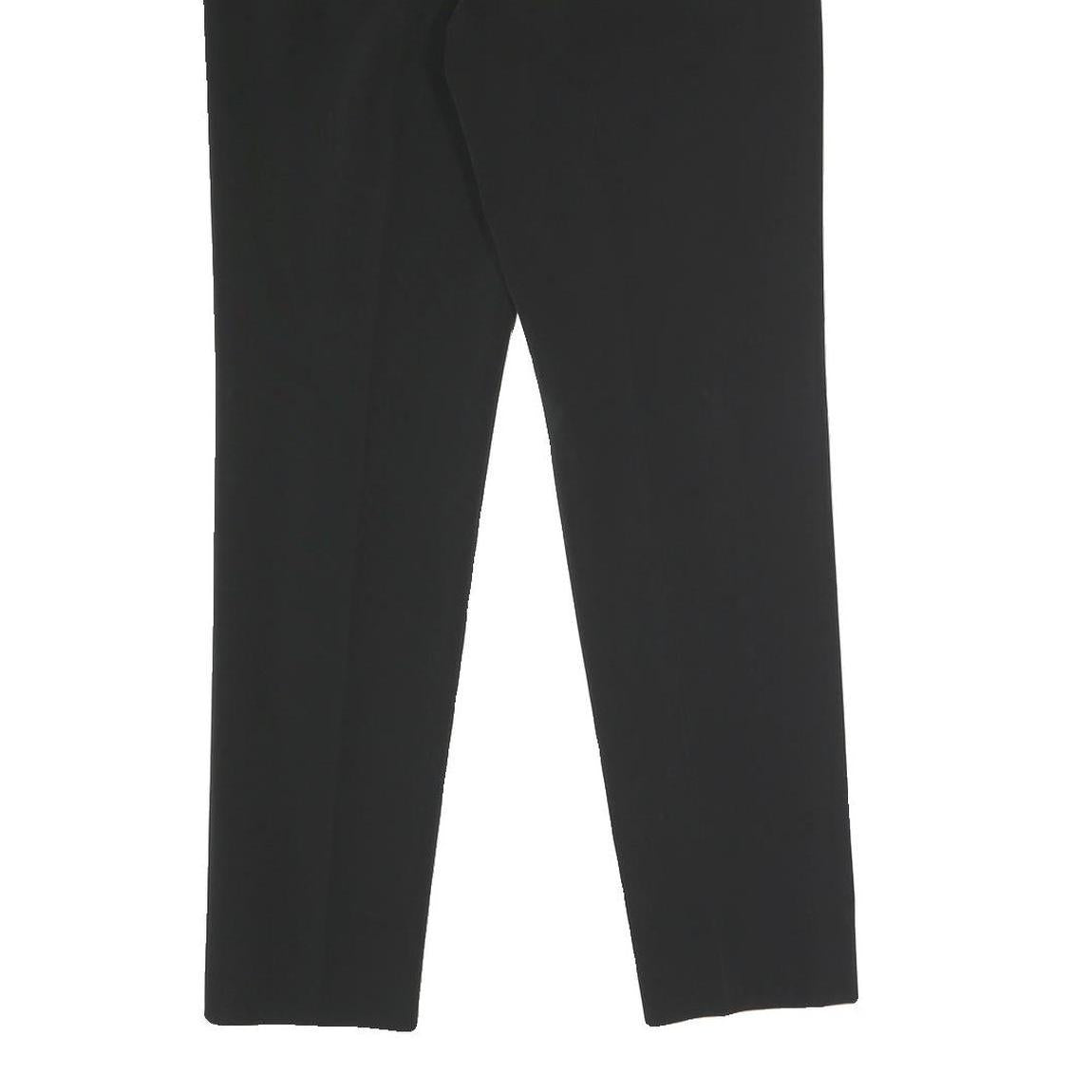 PRADA Womens Black Regular Fit Straight Leg Trousers W28 L29 Classic Tailored