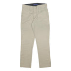 DICKIES Mens Cotton Blend Beige Regular Fit Straight Leg Trousers W31 L30