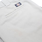 DICKIES Mens Cotton Blend Beige Regular Fit Straight Leg Trousers W31 L30