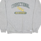 RUSSELL ATHLETIC Mens Grey Correctional Cdcr Academy Crew Neck M Cotton